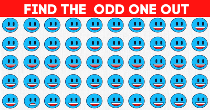 How Observant Are You? Find The Different Emoji Within 3 Seconds ...